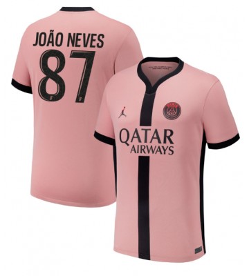 Paris Saint-Germain Joao Neves #87 Tredjetröja 2024-25 Kortärmad